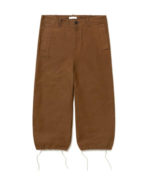1989 STUDIO Brown Wide-Leg Cargo Pants for men