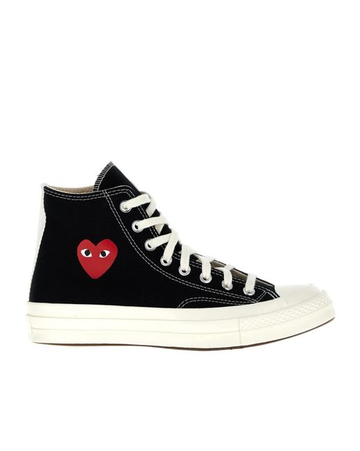 COMME DES GARÇONS PLAY Black High Top Casual Shoes for men