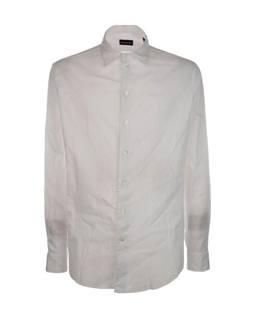 Emporio Armani Gray Classic Shirt for men