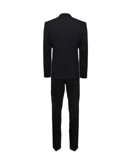 Dolce & Gabbana Black Single Breasted Two-Piece Suit for men