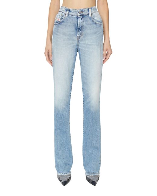 DIESEL Blue High-Waist Flared Jeans