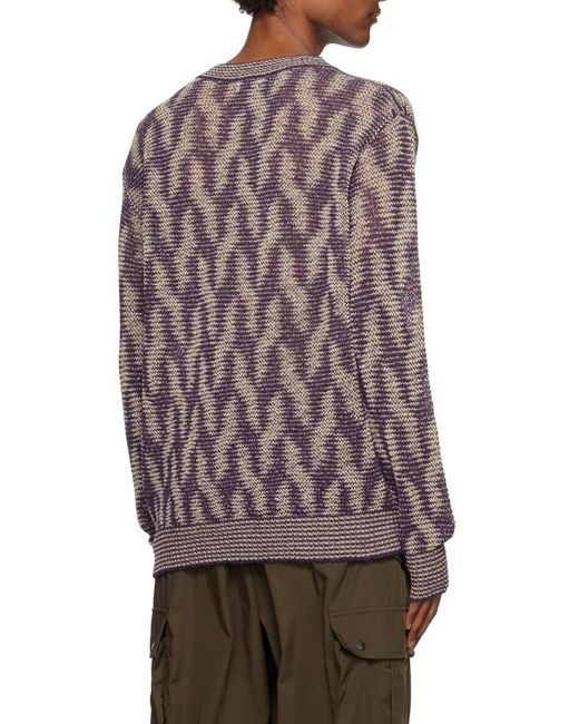 Dries Van Noten Brown Long-Sleeved Sweater for men