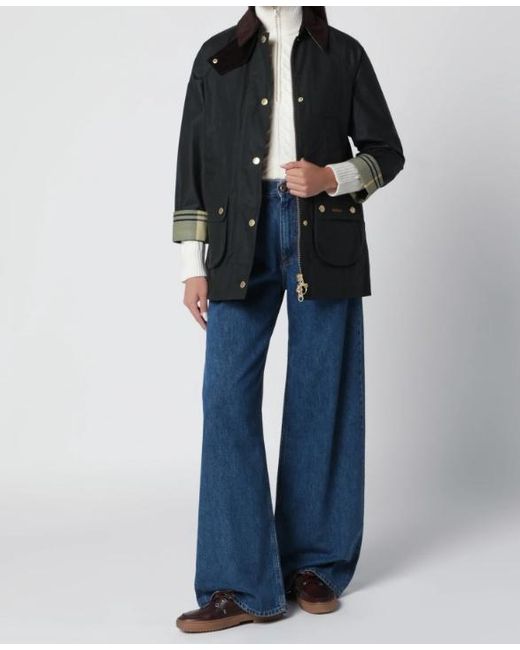 Barbour Black Waxed Cotton Jacket