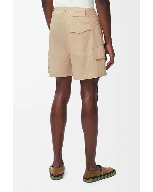 Loewe Natural Cargo Shorts for men