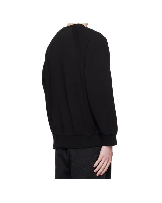 Maison Kitsuné Black Fox-Head Patch Sweatshirt for men