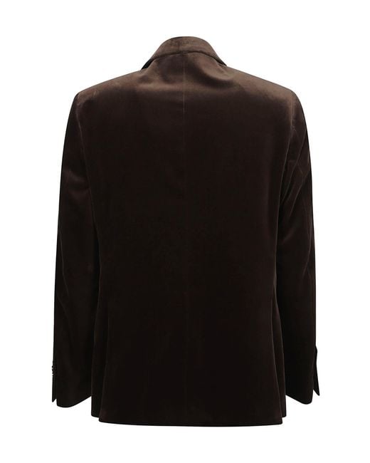 Lardini Black Attitude Peak-Lapel Blazer for men