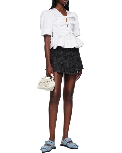 Ganni White Blouses