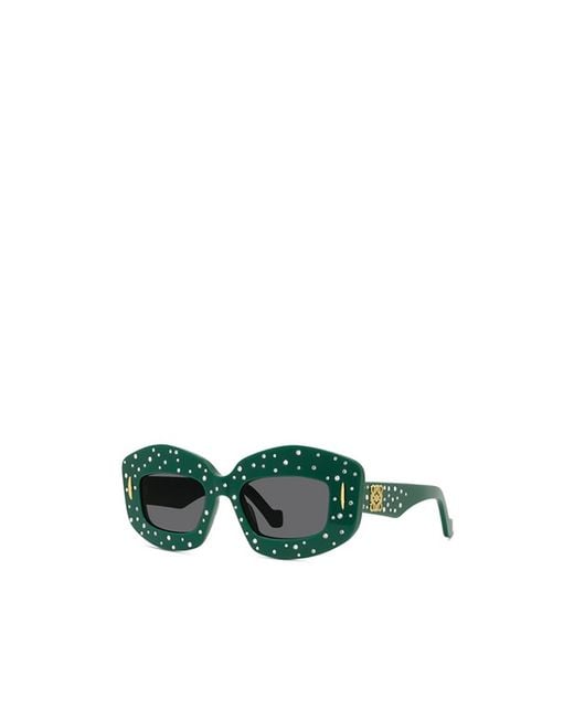 Loewe Green Cat Eye Frame Sunglasses