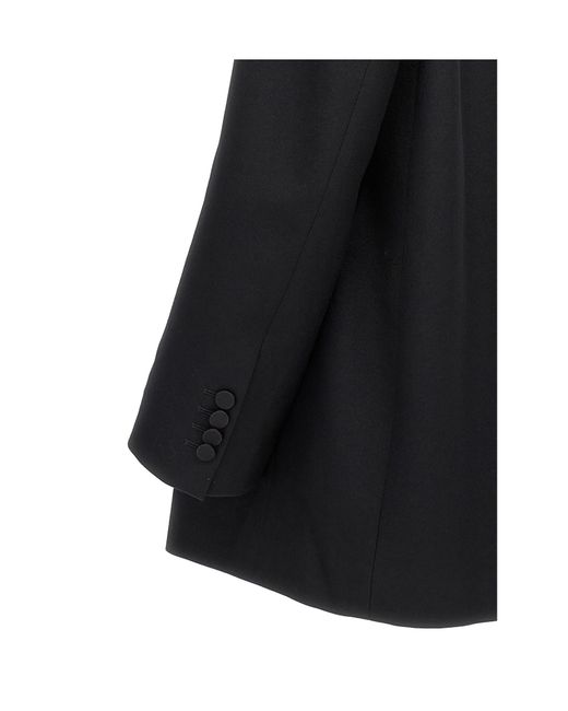 Dries Van Noten Black Blinker Tux Double-Breasted Blazer