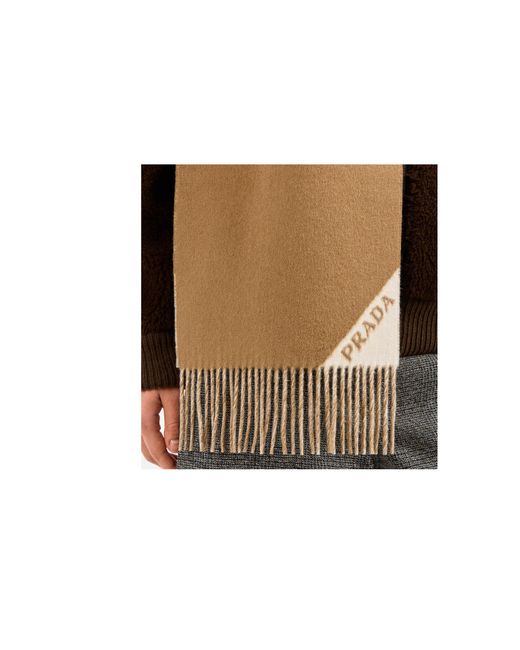 Prada Natural Cashmere Scarf