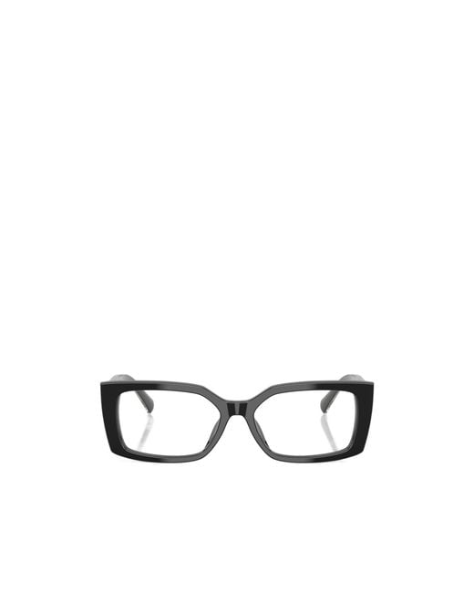 Tiffany & Co White Rectangle Frame Glasses