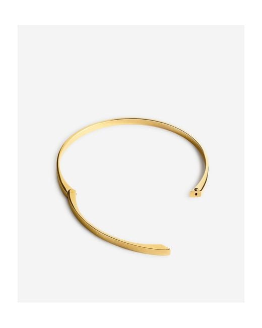 Totême  Metallic Totême Logo Engraved Signature Necklace