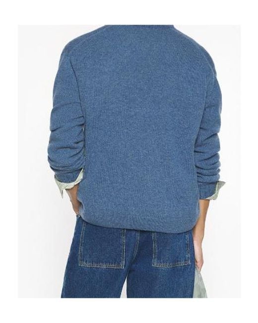 Maison Kitsuné Blue Maison Kitsuné Fox Head Comfort Jumper for men