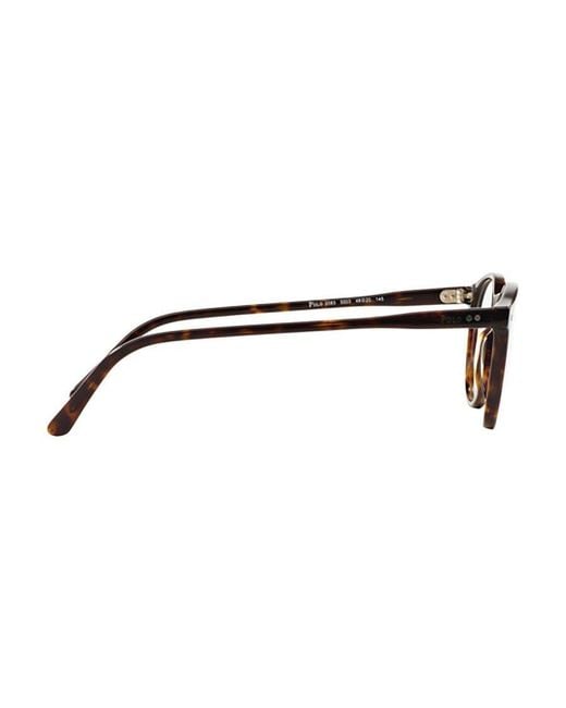 Polo Ralph Lauren Metallic Eyewear Round Frame Glasses for men