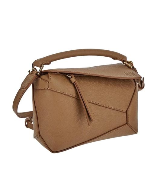 Loewe Brown Puzzle Mini Shoulder Bag