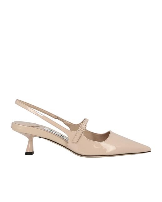 Jimmy Choo Pink Didi 45 Pointed-Toe Pumps