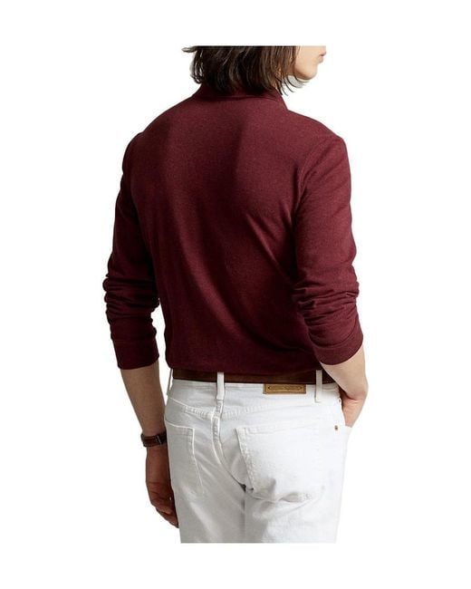 Polo Ralph Lauren Pony Embroidered Long-Sleeved Polo Shirt for men