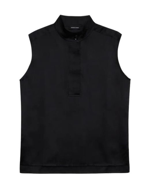 Anine Bing Black Geneva Blouse