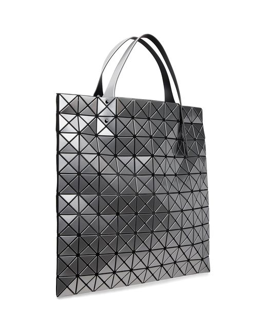 Issey Miyake White Prism Top Handle Tote Bag