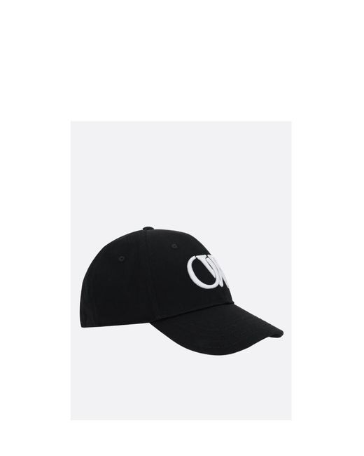 Off-White c/o Virgil Abloh Black Logo Embroidered Baseball Cap for men