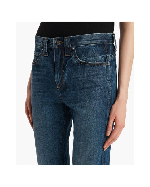 Khaite Blue Farley Straight-Leg Jeans