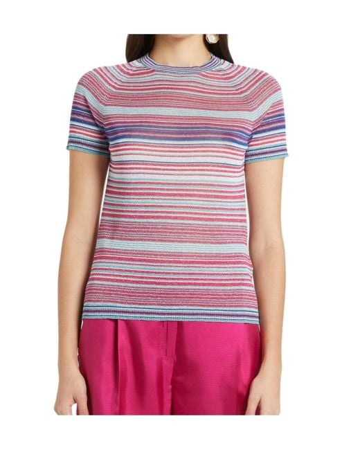Marella Pink Striped T-Shirt