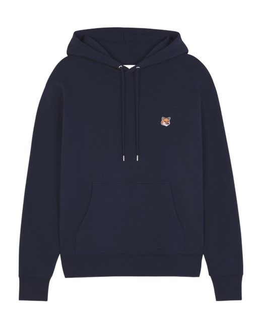 Maison Kitsuné Blue Fox Head Patch Hoodie for men