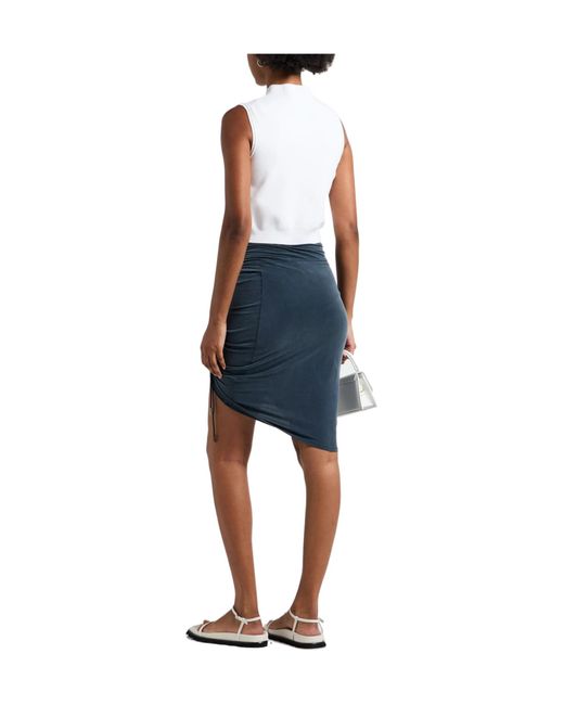 Jacquemus Blue Asymmetrical Design Skirt