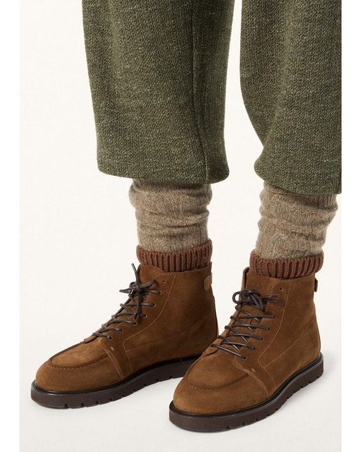 Loro Piana Brown Verbier Walk Ankle Boots for men