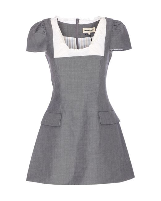 ShuShu/Tong Gray Shushu/Tong Scalloped Mini Dress