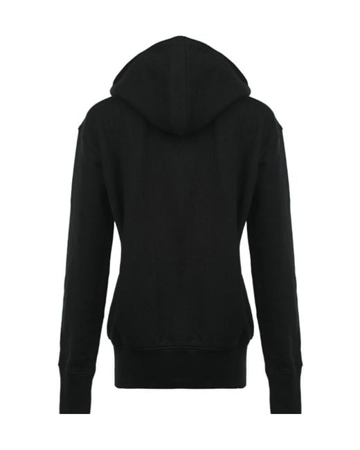 Moschino Black Logo-Patch Hoodie