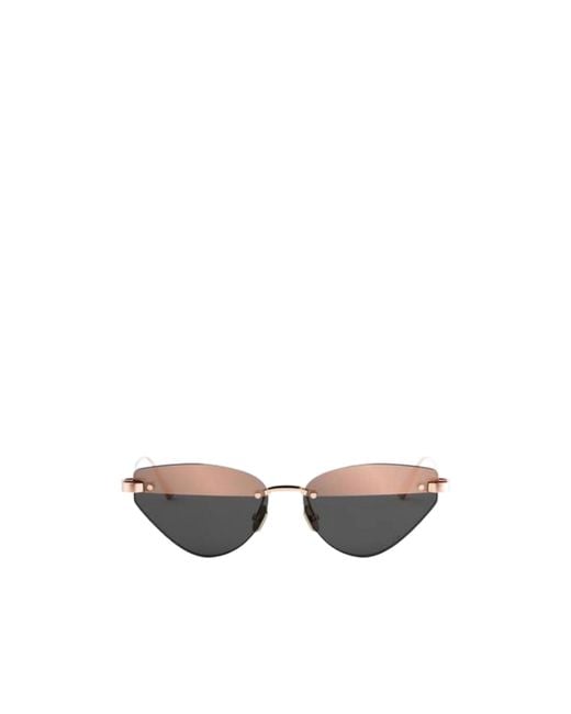 Dior White Geometric Sunglasses