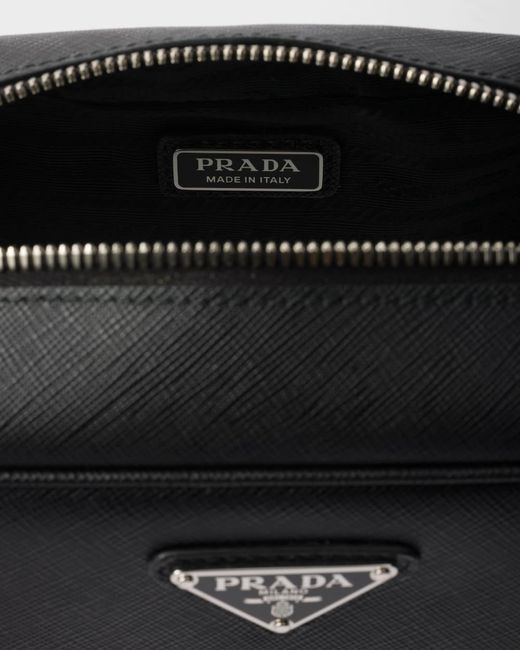 Prada Black Saffiano Pouch for men