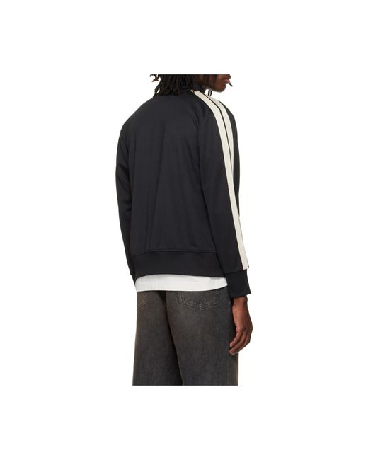 Palm Angels Black Classic Logo Track Jacket for men