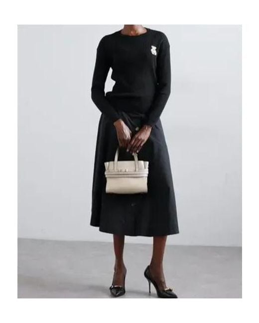 Moschino Natural Zipper Shoulder Bag