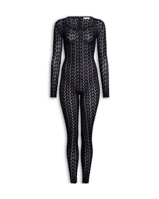 Alaïa Black Alaïa Stretch Lace Catsuit