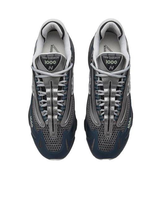 New Balance Blue 1000 Lace-Up Sneakers for men