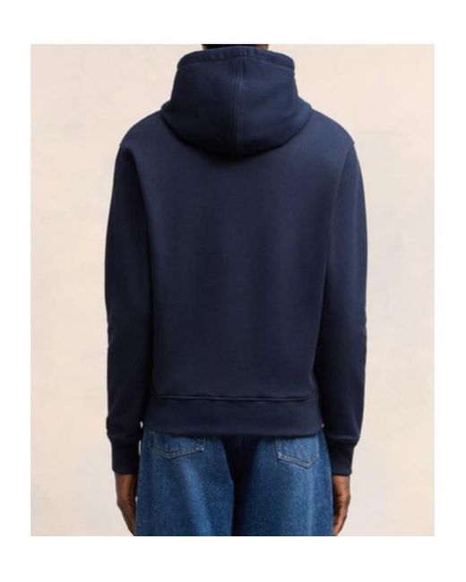 AMI Blue Ami De Coeur Zipped Hoodie for men