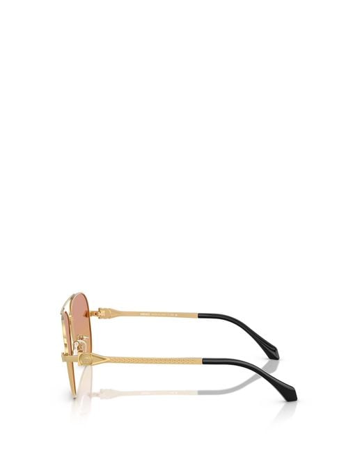 Versace Pink Eyewear Pilot-Frame Sunglasses for men
