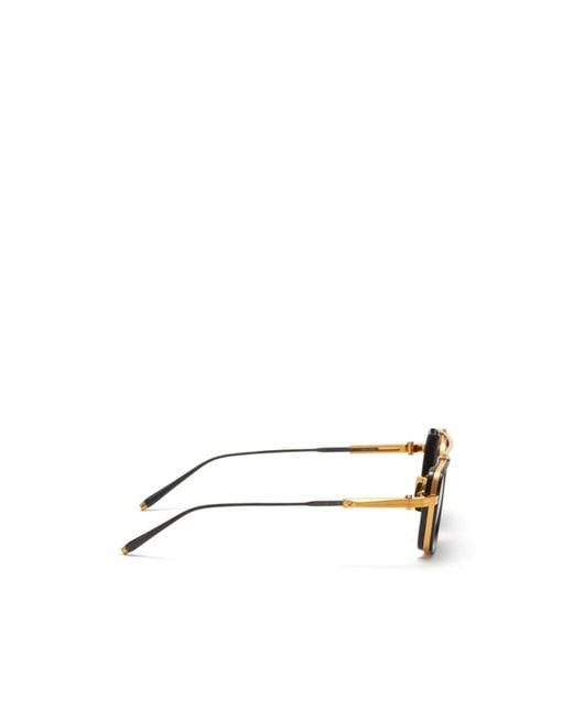 Akoni White Solis Square-Frame Sunglasses for men