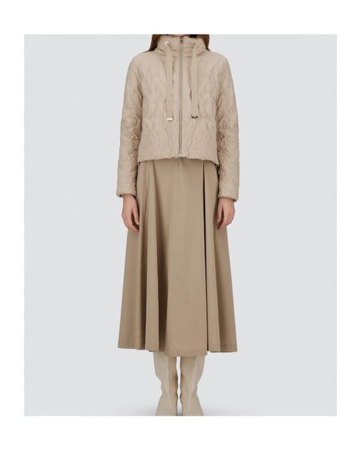 Herno Natural Quilted High-Neck Jacket