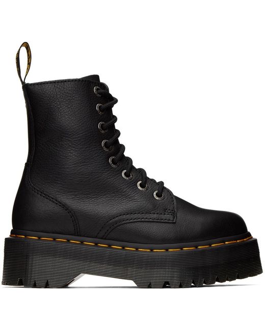 Dr. Martens Black Jadon Pisa Platform Sole Boots for men