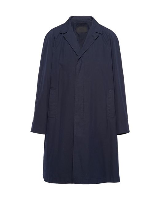 Prada Blue Belted Coat for men