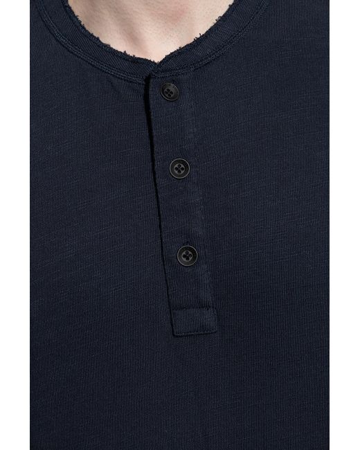 Rag & Bone Blue Item O-Neck Short-Sleeved T-Shirt for men