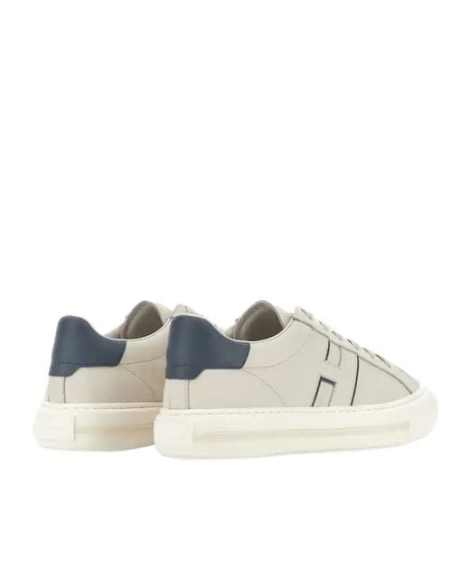 Hogan White H691 H Stripe Low-Top Sneakers for men