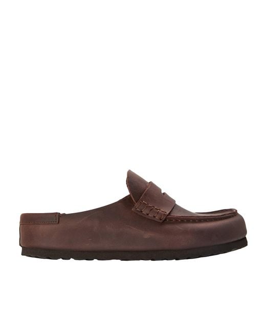 Birkenstock Brown Slip-On Slippers
