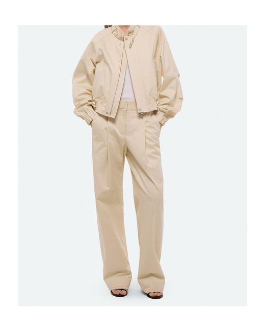 Helmut Lang Natural Pleated Casual Pants