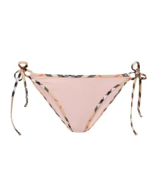 Burberry Pink Check Bikini Bottoms
