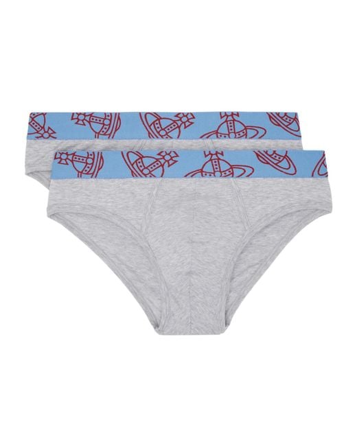 Vivienne Westwood Blue Two-Pack Of Briefs for men