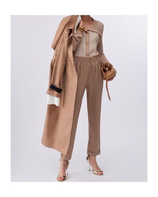Liu Jo Natural Slim-Fit Trousers